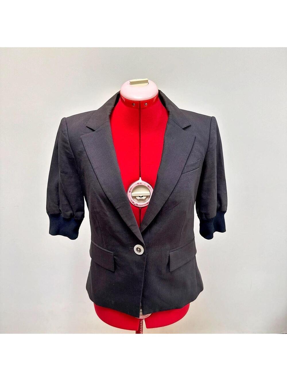 Veronica Beard Women's Black and Grey Jacket